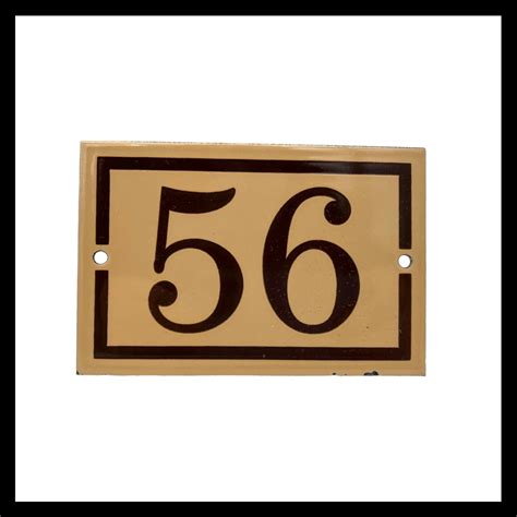 Vintage Enamel House Door Numbers – All Things French Store